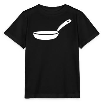 Icône de la cuisson en poêle Chef Cadeau Blanc - T-shirt bio MINI CREATOR Stanley/Stella Enfant - noir - Devant - Mikhail (115cm)