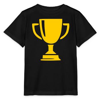 Champion de la victoire en coupe Sportif - T-shirt bio MINI CREATOR Stanley/Stella Enfant - noir - Devant - Mikhail (115cm)
