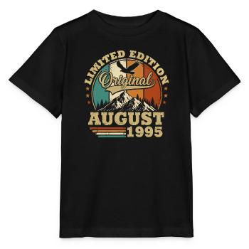 Original Août 1995 Vintage Cadeau Anniversaire - T-shirt bio MINI CREATOR Stanley/Stella Enfant - noir - Devant - Mikhail (115cm)