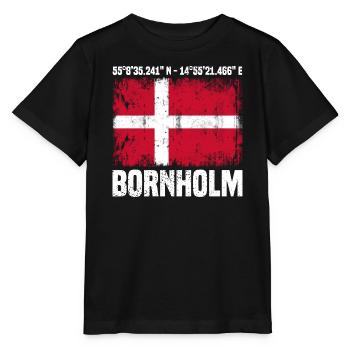 Inseltrip Bornholm - Stanley/Stella Kinder T-Shirt MINI CREATOR  - Schwarz - Vorne - Mikhail (115cm)