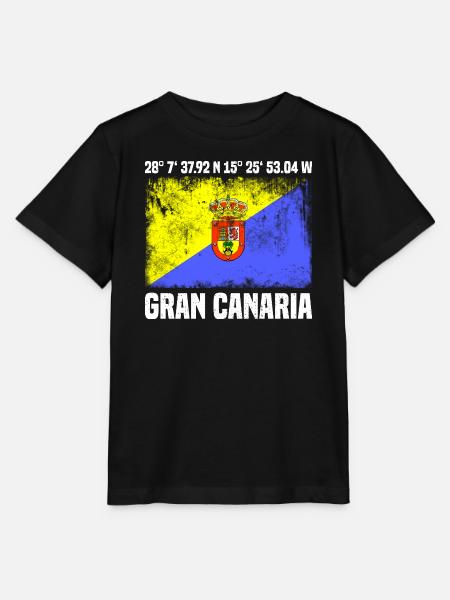 Inseltrip Gran Canaria - Stanley/Stella Kinder T-Shirt MINI CREATOR - Schwarz