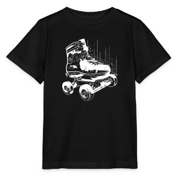 Graphisme des patins à roulettes - T-shirt bio MINI CREATOR Stanley/Stella Enfant - noir - Devant - Mikhail (115cm)