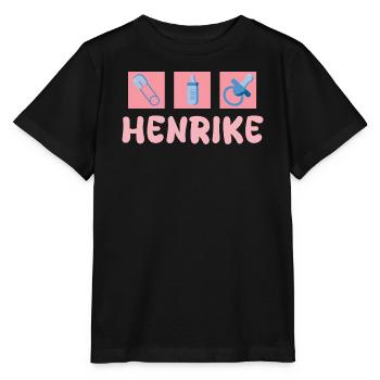 Geschenk für Henrike - Stanley/Stella Kinder T-Shirt MINI CREATOR  - Schwarz - Vorne - Mikhail (115cm)