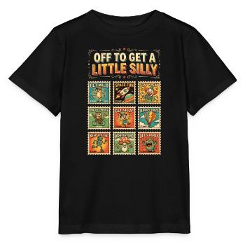 Je pars faire un peu la folie - T-shirt bio MINI CREATOR Stanley/Stella Enfant - noir - Devant - Mikhail (115cm)