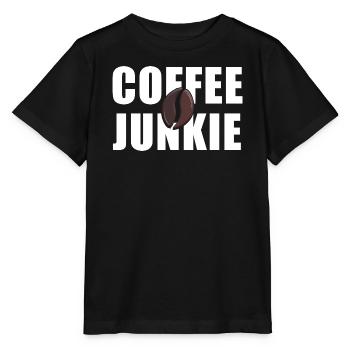 Accro au café : Amour de la caféine - T-shirt bio MINI CREATOR Stanley/Stella Enfant - noir - Devant - Mikhail (115cm)