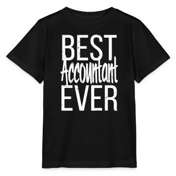 Meilleur comptable de tous les temps - T-shirt bio MINI CREATOR Stanley/Stella Enfant - noir - Devant - Mikhail (115cm)