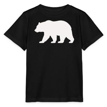 Silhouette d’ours - T-shirt bio MINI CREATOR Stanley/Stella Enfant - noir - Devant - Mikhail (115cm)