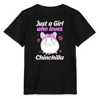Chinchilla - T-shirt bio MINI CREATOR Stanley/Stella Enfant - noir - Devant - Mikhail (115cm)