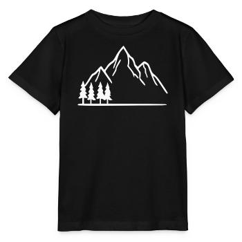 Mountain Hiking Mountaineering Gift - Stanley/Stella MINI CREATOR Kids’ T-Shirt - black - Front - Mikhail (115cm)