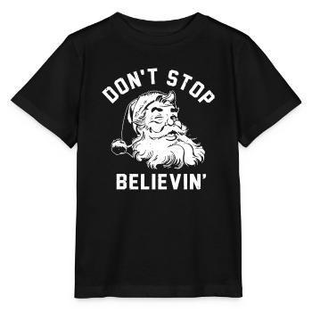 Hör nicht auf zu glauben, bärtiger Hund - Stanley/Stella Kinder T-Shirt MINI CREATOR  - Schwarz - Vorne - Mikhail (115cm)