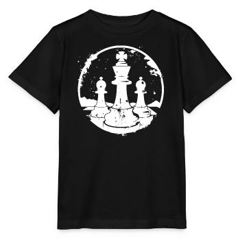 Schachfiguren Skizze - Stanley/Stella Kinder T-Shirt MINI CREATOR  - Schwarz - Vorne - Mikhail (115cm)