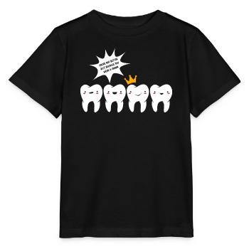 Zahnhygieniker Dental Zahnarzt - Stanley/Stella Kinder T-Shirt MINI CREATOR  - Schwarz - Vorne - Mikhail (115cm)