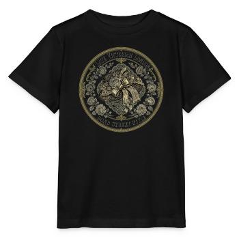 Spätviktorianische Londoner Hutrose - Stanley/Stella Kinder T-Shirt MINI CREATOR  - Schwarz - Vorne - Mikhail (115cm)