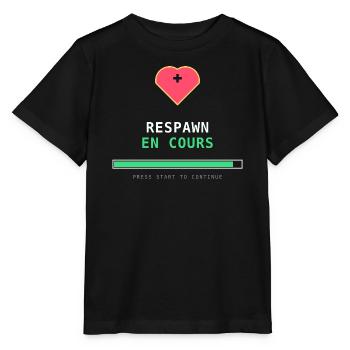 Respawn im Gange – Retro Gamer Pixel Art - Stanley/Stella Kinder T-Shirt MINI CREATOR  - Schwarz - Vorne - Mikhail (115cm)