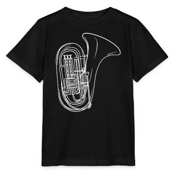 Dessin de tuba - T-shirt bio MINI CREATOR Stanley/Stella Enfant - noir - Devant - Mikhail (115cm)
