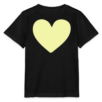 Pastellherz Gelb Kleidungsdruck - Stanley/Stella Kinder T-Shirt MINI CREATOR  - Schwarz - Vorne - Mikhail (115cm)
