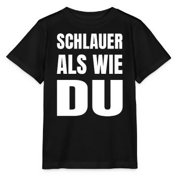 SCHLAUER ALS WIE DU - Stanley/Stella Kinder T-Shirt MINI CREATOR  - Schwarz - Vorne - Mikhail (115cm)