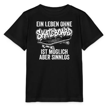 Skateboarding Skateboard - Stanley/Stella Kinder T-Shirt MINI CREATOR  - Schwarz - Vorne - Mikhail (115cm)