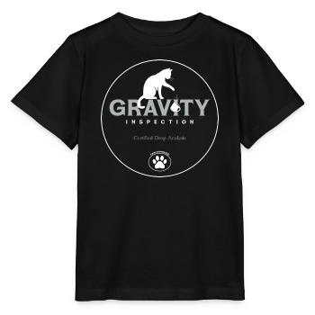 Gravität Inspektion Logo - Stanley/Stella Kinder T-Shirt MINI CREATOR  - Schwarz - Vorne - Mikhail (115cm)