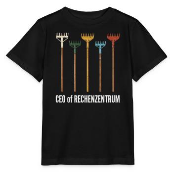 Rechenzentrum Gärtner Garten Gartenarbeit - Stanley/Stella Kinder T-Shirt MINI CREATOR  - Schwarz - Vorne - Mikhail (115cm)