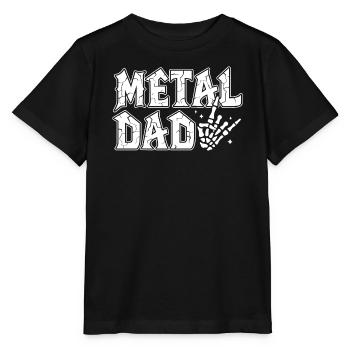 Metal Dad Gift Dad Heavy Metal Rock - Stanley/Stella Kinder T-Shirt MINI CREATOR  - Schwarz - Vorne - Mikhail (115cm)