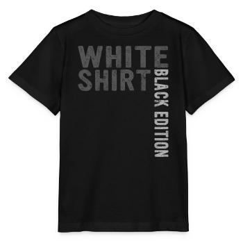 Lustiger Spruch Weißes Shirt Black Edition - Stanley/Stella Kinder T-Shirt MINI CREATOR  - Schwarz - Vorne - Mikhail (115cm)