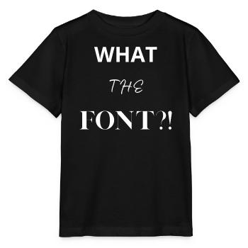 Was zum Teufel?! - Stanley/Stella Kinder T-Shirt MINI CREATOR  - Schwarz - Vorne - Mikhail (115cm)