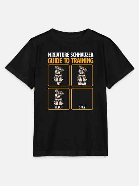 Zwergschnauzer-Trainingsleitfaden Humor - Stanley/Stella Kinder T-Shirt MINI CREATOR - Schwarz