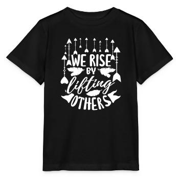 Rise by Lifting Others - Stanley/Stella MINI CREATOR Kids’ T-Shirt - black - Front - Mikhail (115cm)