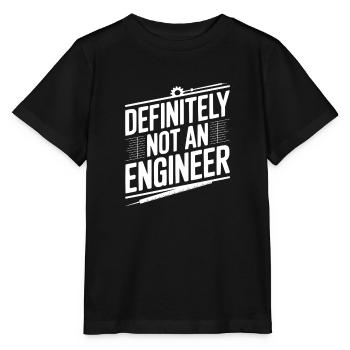 Definitiv kein Ingenieur - Stanley/Stella Kinder T-Shirt MINI CREATOR  - Schwarz - Vorne - Mikhail (115cm)
