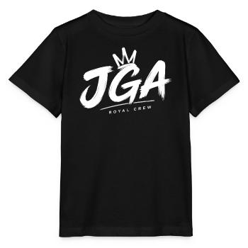 JGA Royal Crew Shirt - Stanley/Stella Kinder T-Shirt MINI CREATOR  - Schwarz - Vorne - Mikhail (115cm)