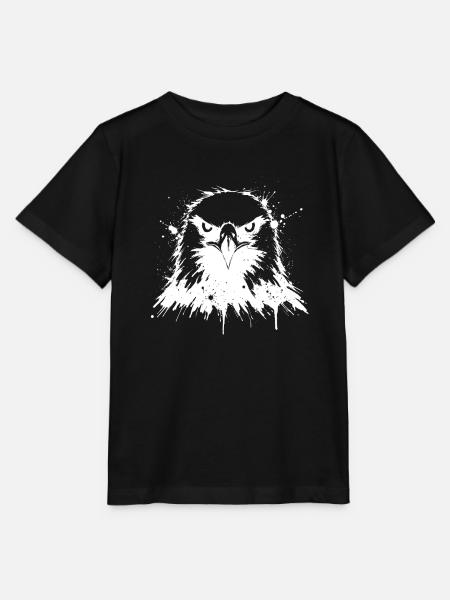 Abstrakter Splash Eagle - Stanley/Stella Kinder T-Shirt MINI CREATOR - Schwarz