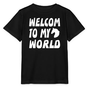 horses - Stanley/Stella MINI CREATOR Kids’ T-Shirt - black - Front - Mikhail (115cm)