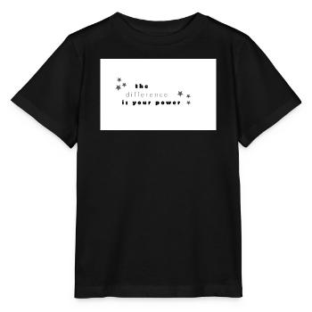 difference - Stanley/Stella Kinder T-Shirt MINI CREATOR  - Schwarz - Vorne - Mikhail (115cm)