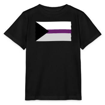 Demisexuelle Pride Flagge - Stanley/Stella Kinder T-Shirt MINI CREATOR  - Schwarz - Vorne - Mikhail (115cm)