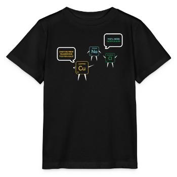 Chemielehrer Chemie Chemiker - Stanley/Stella Kinder T-Shirt MINI CREATOR  - Schwarz - Vorne - Mikhail (115cm)