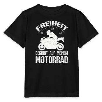 Freiheit Motorrad - Stanley/Stella Kinder T-Shirt MINI CREATOR  - Schwarz - Vorne - Mikhail (115cm)
