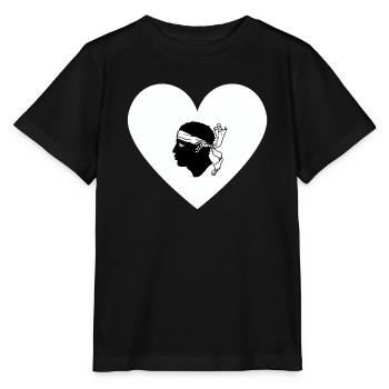 Corsica love - Stanley/Stella MINI CREATOR Kids’ T-Shirt - black - Front - Mikhail (115cm)