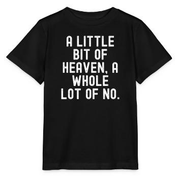 Himmlisches Nein: Kühnes Zitat - Stanley/Stella Kinder T-Shirt MINI CREATOR  - Schwarz - Vorne - Mikhail (115cm)