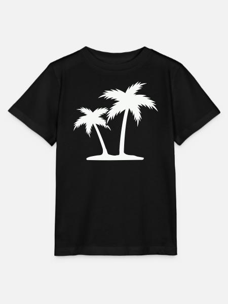 Palmeninsel Silhouette - Stanley/Stella Kinder T-Shirt MINI CREATOR  - Schwarz