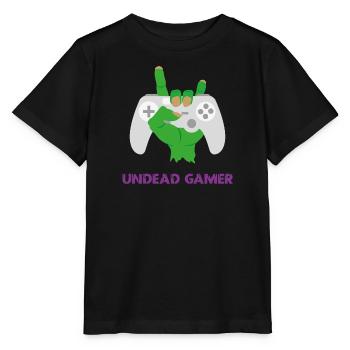 Untoter Gamer-Zombie-Humor - Stanley/Stella Kinder T-Shirt MINI CREATOR  - Schwarz - Vorne - Mikhail (115cm)