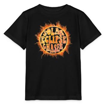 Solar eclipse chaser - Stanley/Stella Kinder T-Shirt MINI CREATOR  - Schwarz - Vorne - Mikhail (115cm)