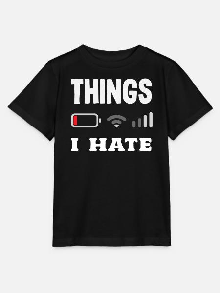 Dinge Die Ich Hasse - Stanley/Stella Kinder T-Shirt MINI CREATOR - Schwarz