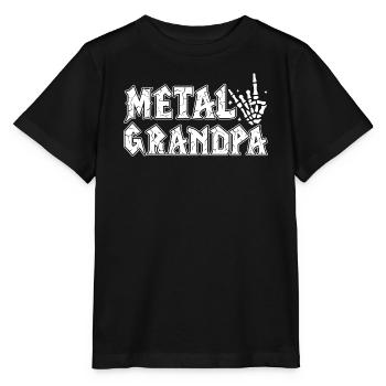Metal Opa Geschenk Opa Heavy Metal Rock - Stanley/Stella Kinder T-Shirt MINI CREATOR  - Schwarz - Vorne - Mikhail (115cm)