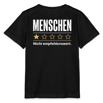Menschen 1 stern bewertung i schlech nicht  - Stanley/Stella Kinder T-Shirt MINI CREATOR  - Schwarz - Vorne - Mikhail (115cm)