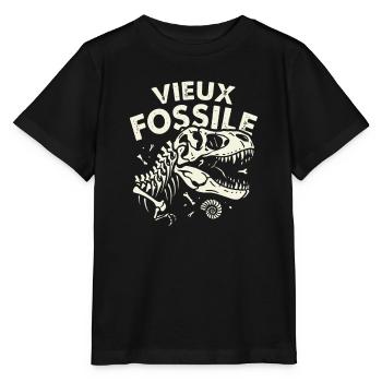 Old Fossil Dinosaur Humor Birthday - Stanley/Stella MINI CREATOR Kids’ T-Shirt - black - Front - Mikhail (115cm)