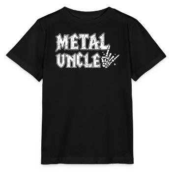 Metal Onkel Heavy Metal Geschenk für Onkel - Stanley/Stella Kinder T-Shirt MINI CREATOR  - Schwarz - Vorne - Mikhail (115cm)