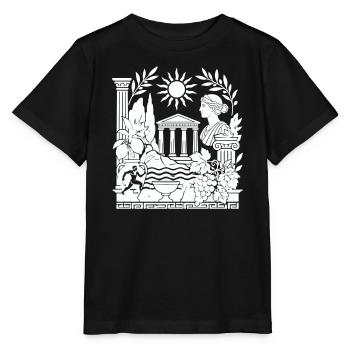 Ancient Greek Mythology - Stanley/Stella MINI CREATOR Kids’ T-Shirt - black - Front - Mikhail (115cm)