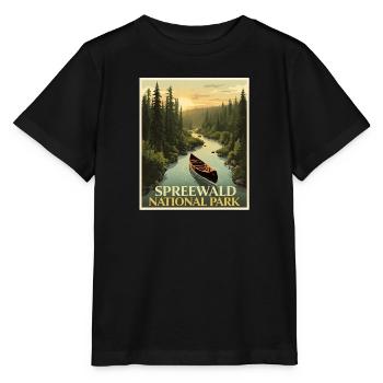 Spreewald Vintage Poster | Brandenburg - Stanley/Stella Kinder T-Shirt MINI CREATOR  - Schwarz - Vorne - Mikhail (115cm)