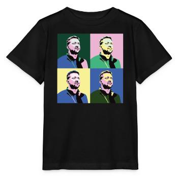 Zelensky Pop-Art - Stanley/Stella MINI CREATOR Kids’ T-Shirt - black - Front - Mikhail (115cm)